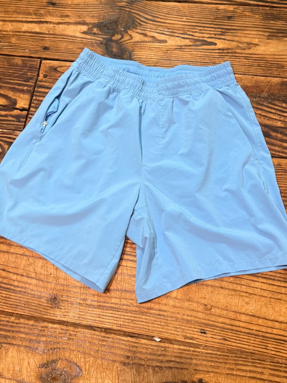 Lululemon License To Train Shorts 7” Linerless Crest Light Blue Mens Size Medium